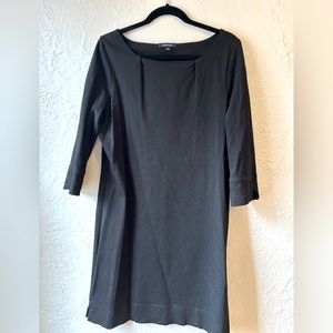 Land's End Black Dress 3/4 Sleeves